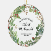 Grün im Gedächtnis des Vaters Weihnachtsschmuck (Links)