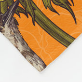 Grün im gelben Anemonengarten Fleecedecke (Ecke)