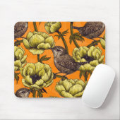 Grün im gelben Anemonengarten Mousepad (Mit Mouse)