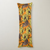 Grün im gelben Anemonengarten Seitenschläferkissen (Rückseite (Vertikal))