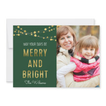 Grün, Imitate Gold Merry & Bright Lights Foto