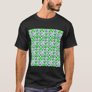 Grün in einem weißen Tag - Muster T-Shirt