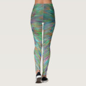 Grün in Grün platzt abstrakt Leggings (Rückseite)