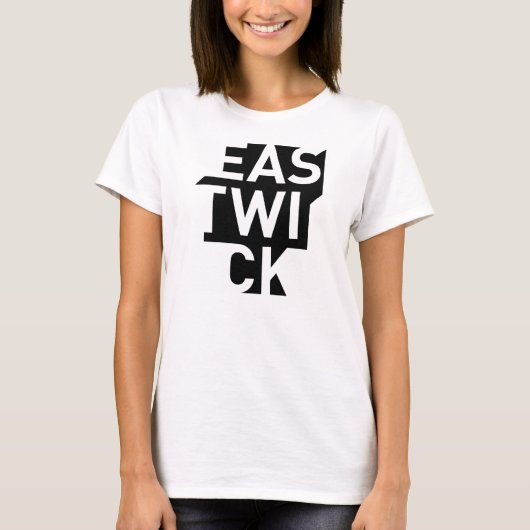 Grün-in-Schwarzes das Logo-Trägershirt der Frauen T-Shirt (Vorderseite)