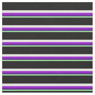 Grün, Indigofisch, dunkles Violett, leichter Cyan  Stoff