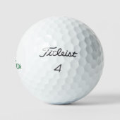 Grün Initial & Nachname II Titleist Pro V1 Golfball (Logo)