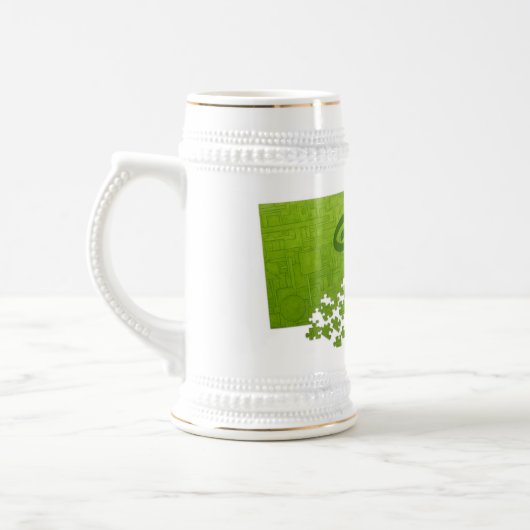 Grün ist Bier-Tasse! Bierglas (Links)