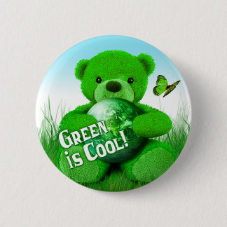 Grün ist cool! Knopf Button