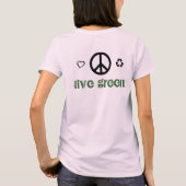 Grün ist das neue Schwarz T-Shirt (Rückseite)
