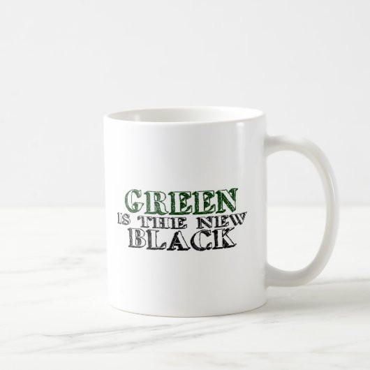 Grün ist das neue Schwarze Kaffeetasse (Rechts)
