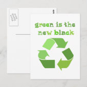 Grün ist das neue Schwarze! Postkarte (Vorne/Hinten)