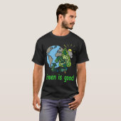 Grün ist gutes dunkles Shirt (Vorne ganz)