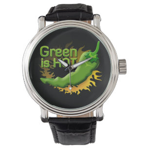 Grün ist HOT Armbanduhr
