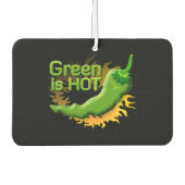 Grün ist HOT Autolufterfrischer (Vorderseite)