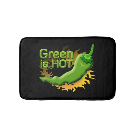 Grün ist HOT Badematte (Vorderseite)
