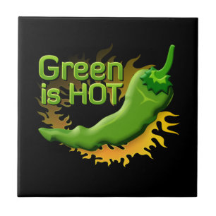 Grün ist HOT Fliese
