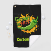 Grün ist HOT Golfhandtuch (Insitu)