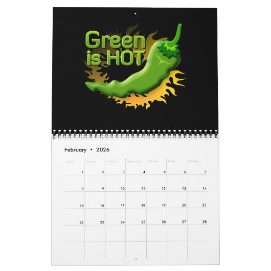 Grün ist HOT Kalender (Feb 2026)