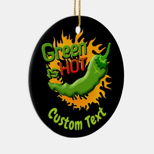 Grün ist HOT Keramik Ornament (Rechts)