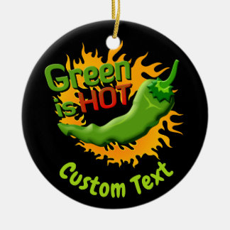 Grün ist HOT Keramik Ornament