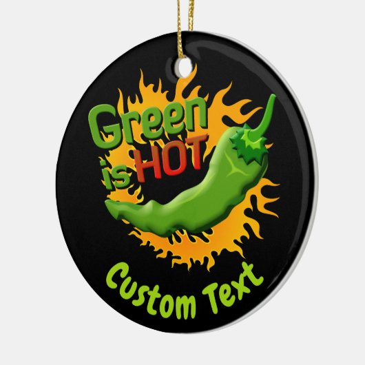 Grün ist HOT Keramik Ornament (Links)