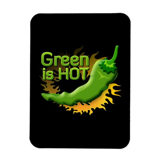 Grün ist HOT Magnet (Vertikal)