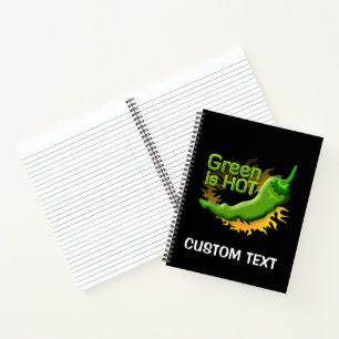 Grün ist HOT Notizbuch