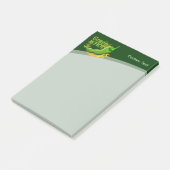 Grün ist HOT Post-it Klebezettel (angewinkelt)