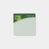 Grün ist HOT Post-it Klebezettel (Vorderseite)