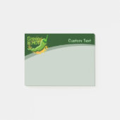Grün ist HOT Post-it Klebezettel (Vorderseite)