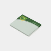 Grün ist HOT Post-it Klebezettel (angewinkelt)