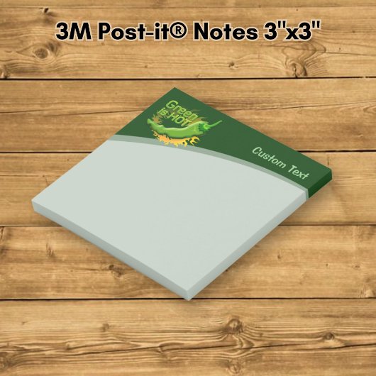 Grün ist HOT Post-it Klebezettel
