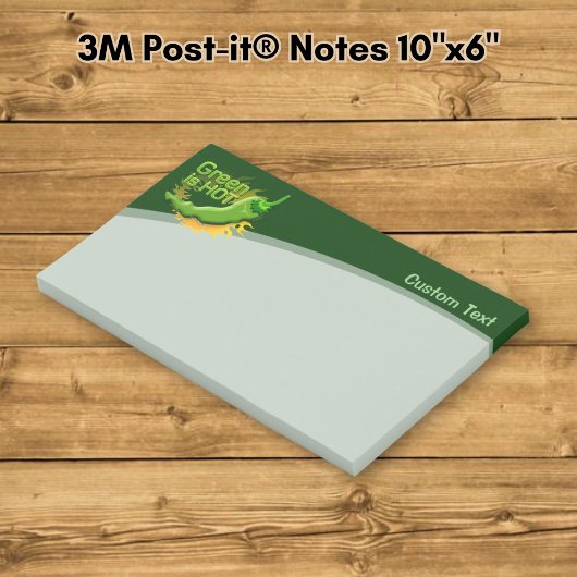 Grün ist HOT Post-it Klebezettel