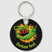 Grün ist HOT-Schlüsselanhänger Schlüsselanhänger (Vorderseite)