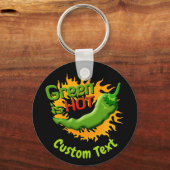 Grün ist HOT-Schlüsselanhänger Schlüsselanhänger (Vorderseite)