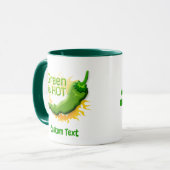 Grün ist HOT Tasse (Vorderseite Links)