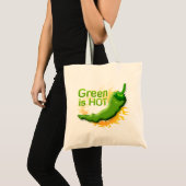 Grün ist HOT Tragetasche (Vorderseite (Produkt))