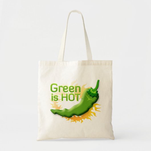 Grün ist HOT Tragetasche (Vorne)