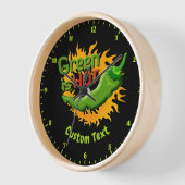 Grün ist HOT Uhr (Winkel)