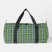 Grün kariert duffle bag (Rückseite)