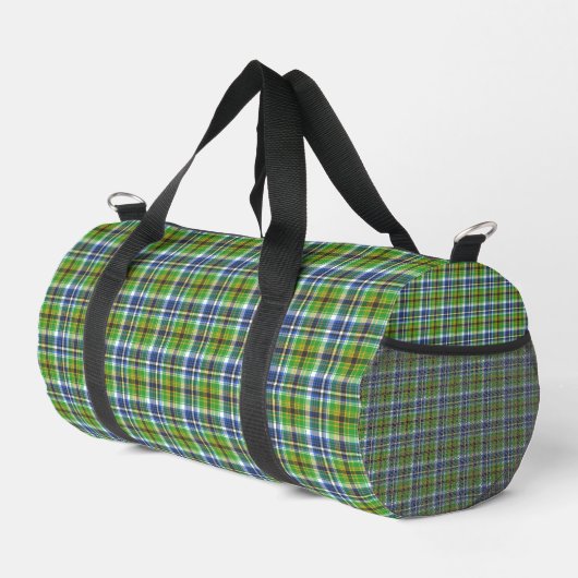 Grün kariert duffle bag (Rechte Ecke)