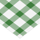 Grün kariert kurzer tischläufer (Ecke)