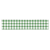 Grün kariert kurzer tischläufer (Horizontal)