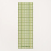 grün kariert mit dem Namen Classic Design Yoga Mat Yogamatte (Vorderseite)