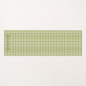 grün kariert mit dem Namen Classic Design Yoga Mat Yogamatte (Vorderseite (Horizontal))