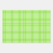 Grün kariert, Schwarz & Weiß Geschenkpapier Set (Vorderseite)