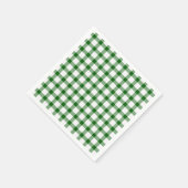 Grün kariert serviette (Ecke)