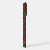 Grün & Karierte, gemütliche Weihnachtsfeier iPhone Hülle (Rechte Seite)