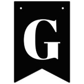 Grün kariertes Monogramm Golf Thema Abschluss ´ Wimpelkette (Zweite Fahne)