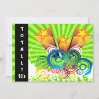 Grün komplett aus den 80er Jahren Retro-Party Einl